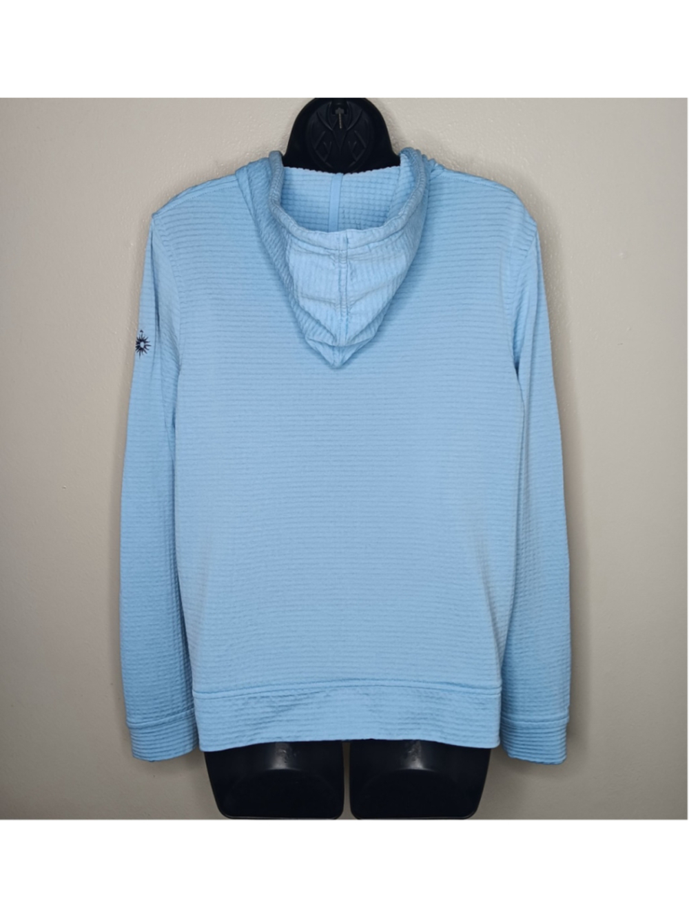 Peter Millar Maven Performance Waffle Knit Womens Large Golf Hoodie Zip Jacket - Picture 4 of 12